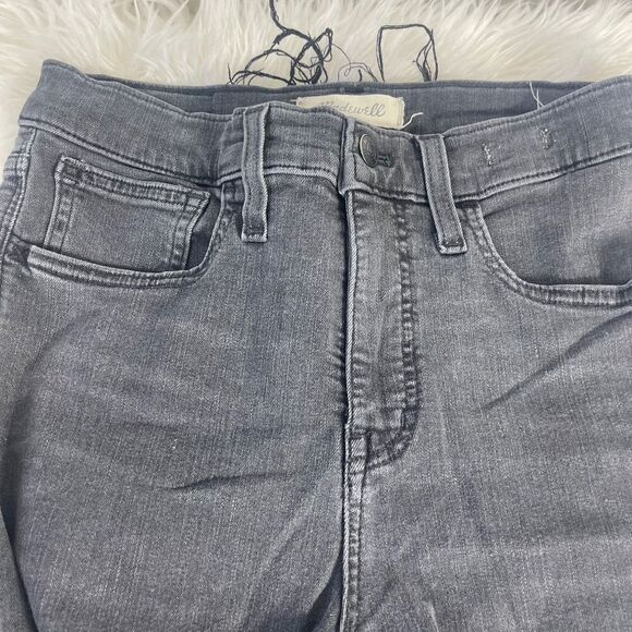 Madewell 9" Mid Rise Skinny Jeans Washed Black Sz 28 - Picture 6 of 11